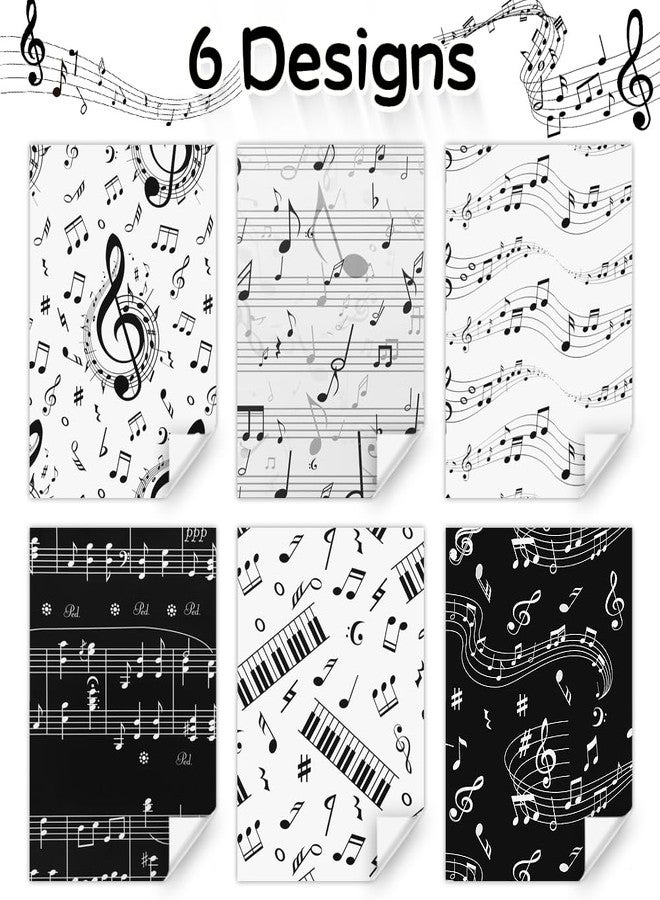 Unigift 6 Sheet Music Notes Gift Wrapping Paper, Music Design Musical Note Birthday Wrapping Paper Gift Packing Paper Folded Flat for Gift Wrap Kids Music Lovers Birthday Party Gift Wrap,20x28 inch - Image 3